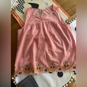 Madewell gingham top NWT medium
